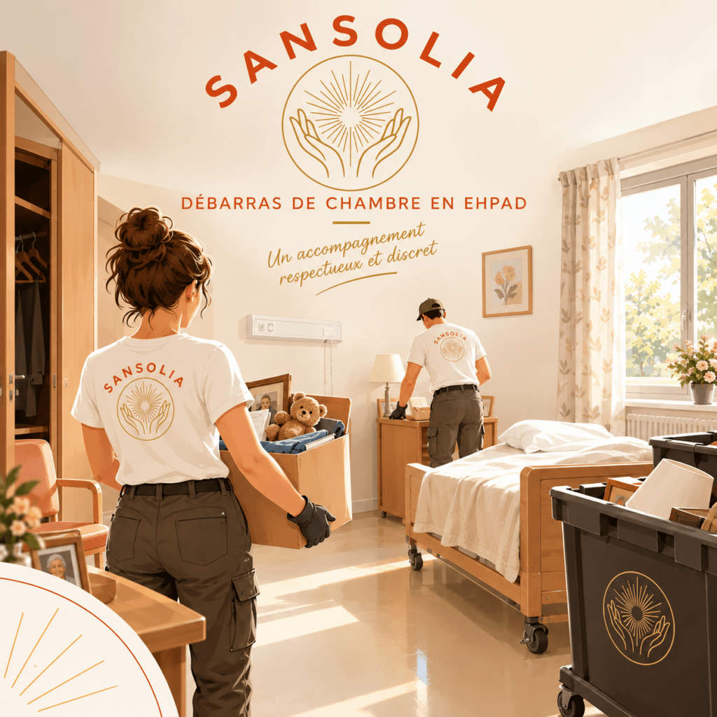 Débarras d'une chambre de résident en EHPAD par Sansolia